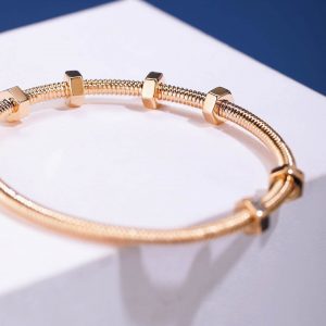 Inspired Cartier Ecrou De Cartier Bracelet Rose Gold