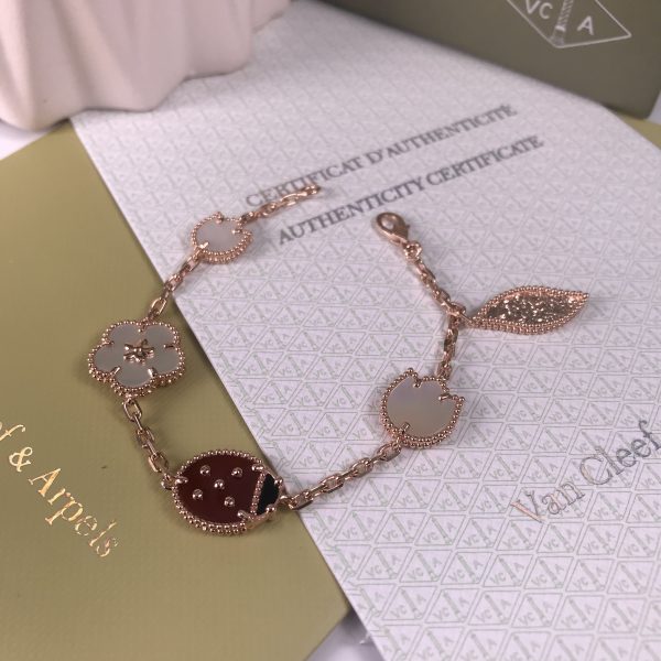 VAN CLEEF & ARPEL LUCKY SPRING BRACELET 5 MOTIFS