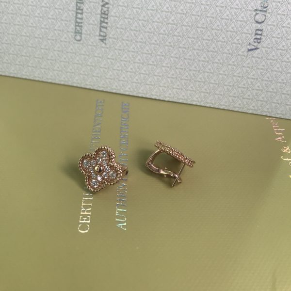 VAN CLEEF & ARPEL ALHAMBRA EARRINGS DIAMOND