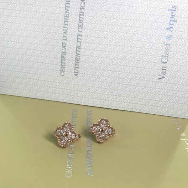 VAN CLEEF & ARPEL ALHAMBRA EARRINGS DIAMOND