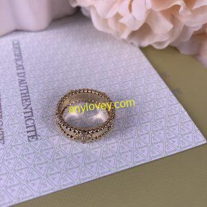 Perlée clovers bracelet, small model 18K yellow gold, Diamond