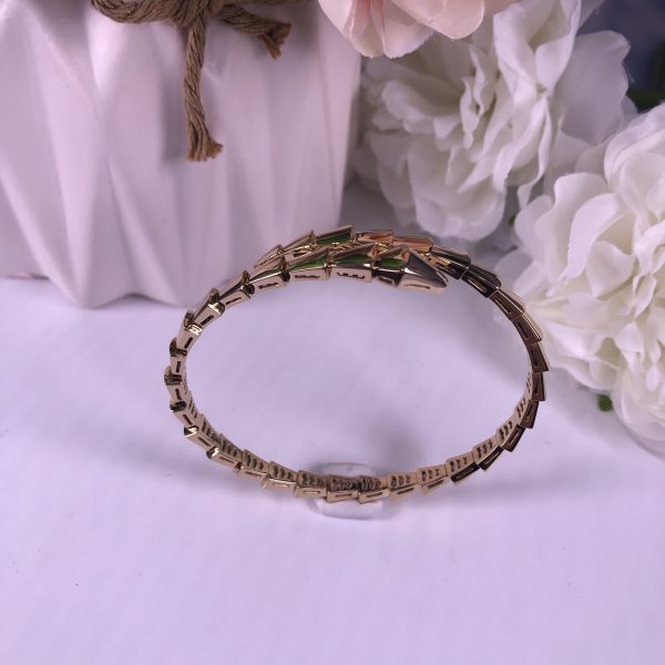 BVLGARI 18CT ROSE GOLD SERPENTI VIPER BRACELET