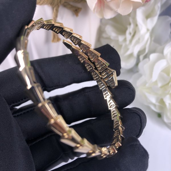 BVLGARI 18CT ROSE GOLD SERPENTI VIPER BRACELET