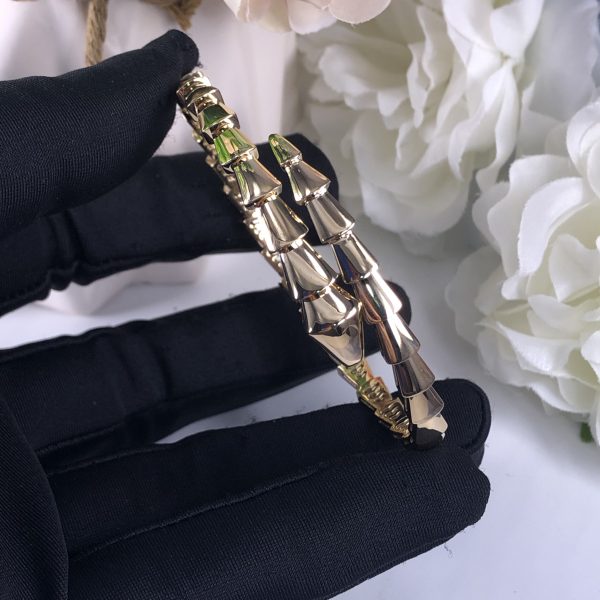 BVLGARI 18CT ROSE GOLD SERPENTI VIPER BRACELET