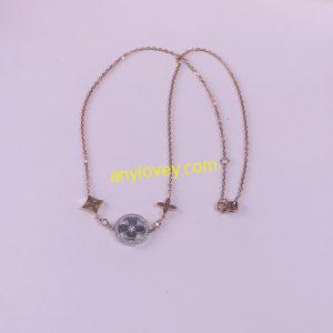 LOUIS VUITTON IDYLLE BLOSSOM XL NECKLACE 3 GOLDS AND DIAMONDS