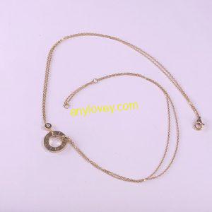 Cartier Love Necklace Double Chain 2 Diamonds