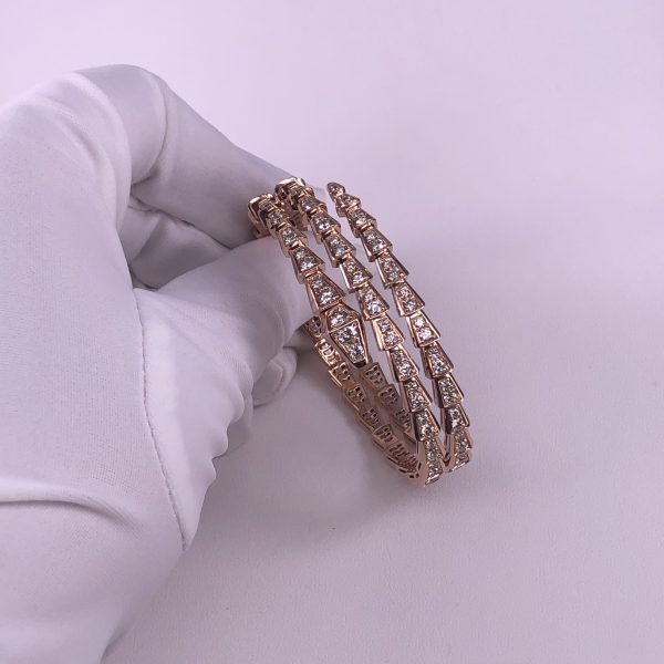 Bvlgari 18ct Rose Gold Serpenti Viper Bracelet