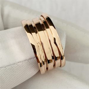 Bvlgari B zero1 Four-Band Ring 18K Rose Gold 348760