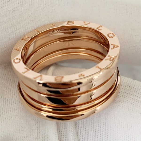 Bvlgari B zero1 Four-Band Ring 18K Rose Gold 348760