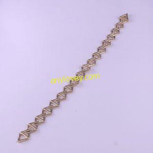 LV 18ct Yellow Gold Volt Curb Chain Large Bracelet