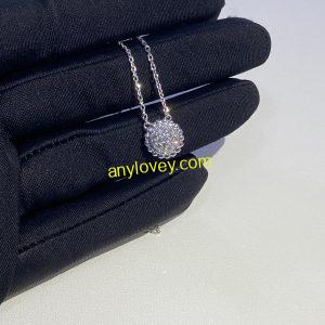 Van Cleef & Arpels 18ct White Gold Perlee Necklace Diamonds