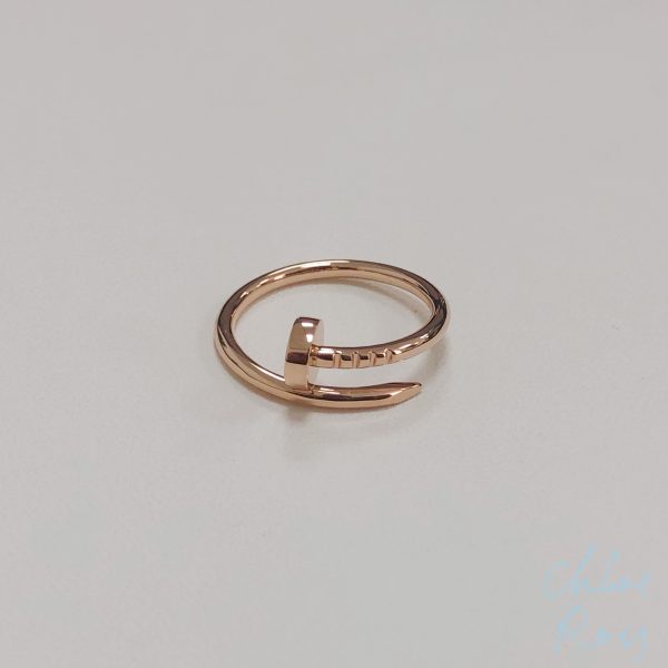 Cartier 18k Rose Gold Juste Un Clou Ring Dupe