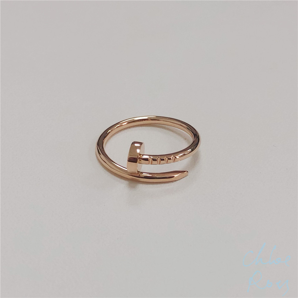 Cartier 18k Rose Gold Juste Un Clou Ring Dupe