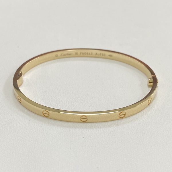 Inspired Cartier Love Bracelet Small Model Yellow Gold