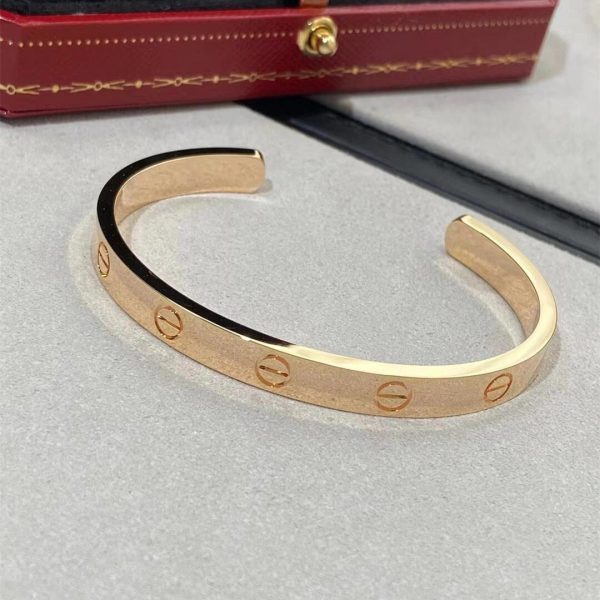 Cartier 18K Gold Open Cuff Love Bracelet B6032517