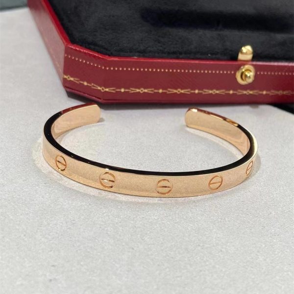 Cartier 18K Gold Open Cuff Love Bracelet B6032517