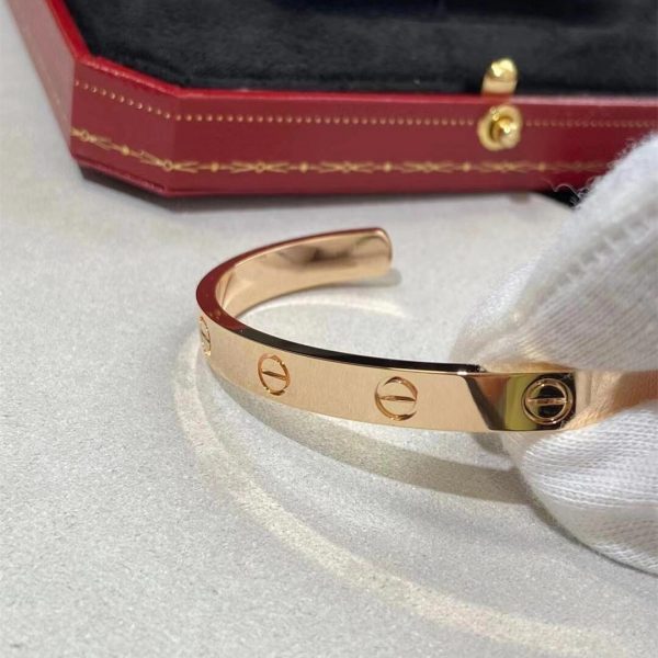 Cartier 18K Gold Open Cuff Love Bracelet B6032517