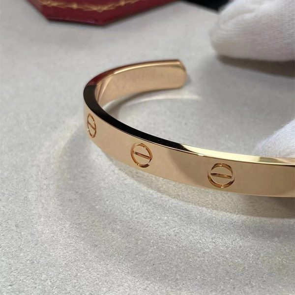 Cartier 18K Gold Open Cuff Love Bracelet B6032517