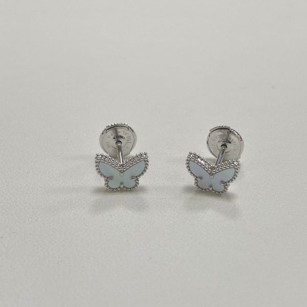 Van Cleef Arpels Sweet Butterfly Earstuds Mother Of Pearl