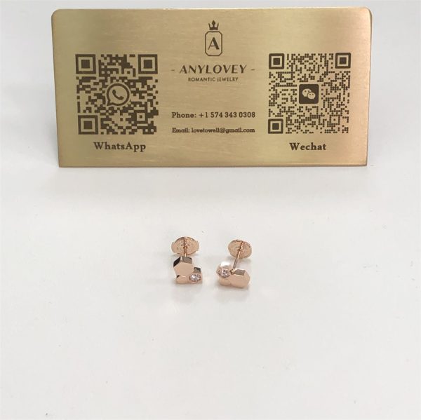 Chaumet Bee My Love Diamond Earrings Pink Gold 083985